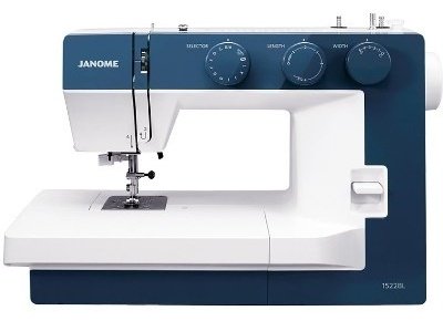 Швейная машина Janome 1522 BL белый, синий