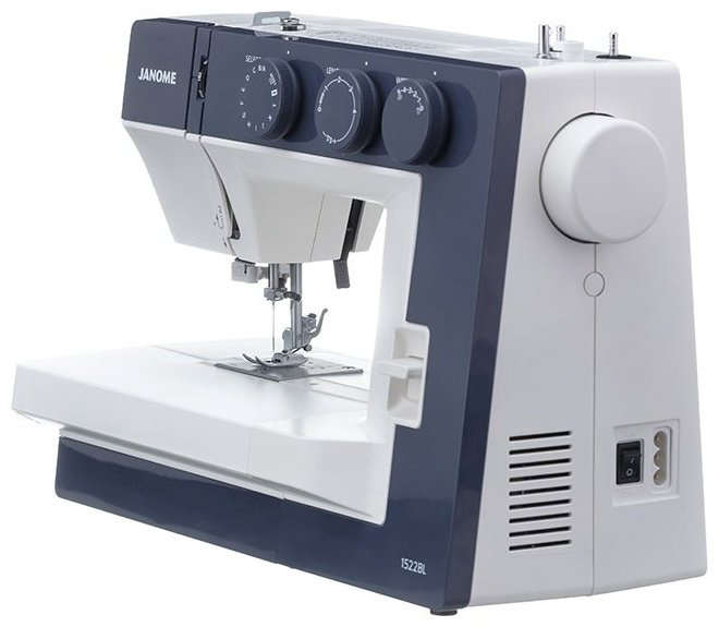 Швейная машина Janome 1522 BL белый, синий купить,NaN