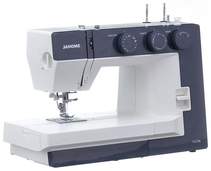 Швейная машина Janome 1522 BL белый, синий купить,NaN