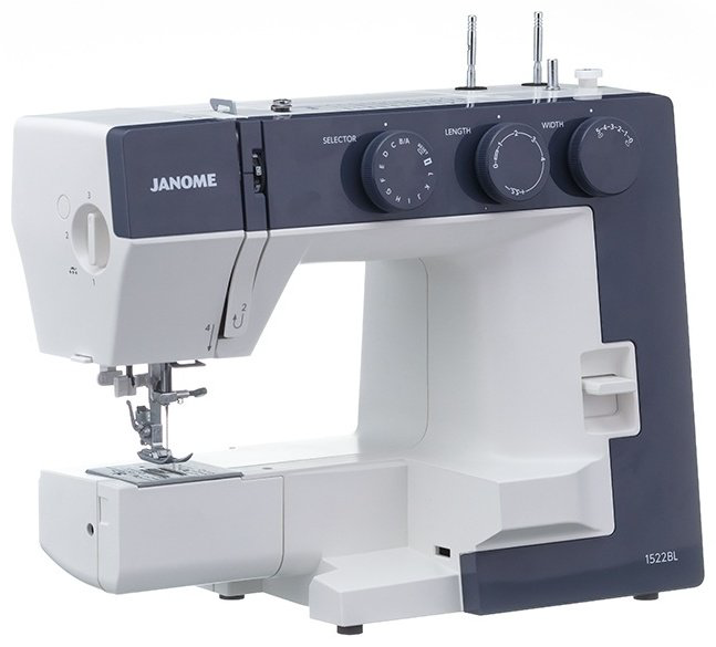 Швейная машина Janome 1522 BL белый, синий купить,NaN