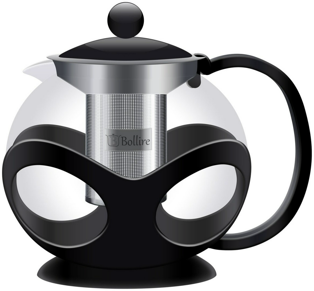 Чайник Bollire BR-3405 1.2 л, пластик, нержавеющая сталь