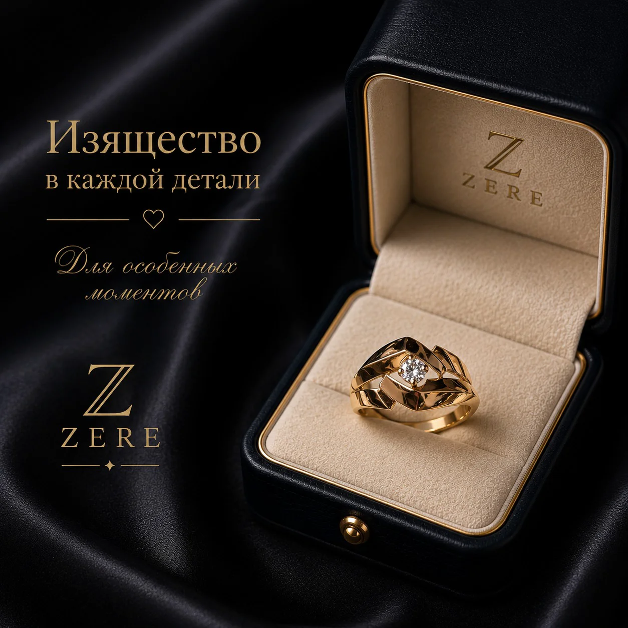 Кольцо Zere ZR160516 золото 1.7гр 18р - ForteMarket Кольцо Zere ZR160516 золото 1.7гр 18р купить,140000