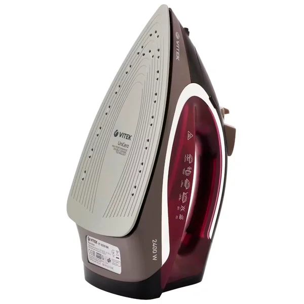 Утюг Vitek VT-8309 бордовый купить,0