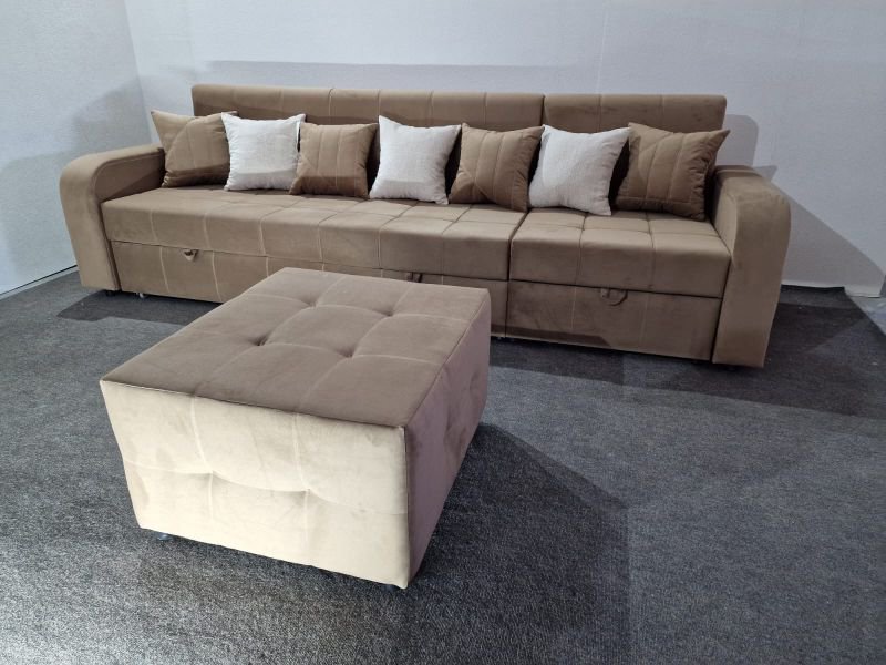 Диван Al.Mebel Мальта коричневый  купить,0
