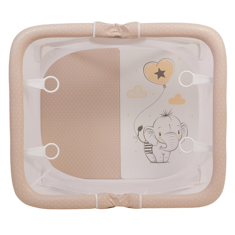 Манеж Polini kids Comfort Слоник 0002359-9 бежевый купить,NaN