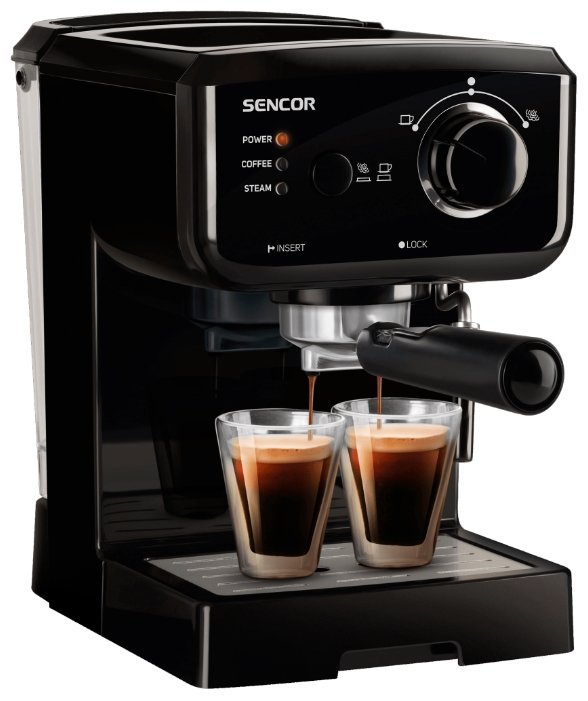 Кофеварка Sencor SES 1710BK черная купить,NaN