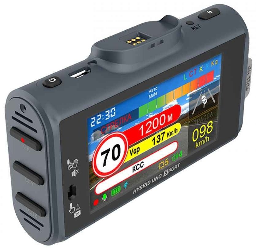 Видеорегистратор Silverstone F1 Hybrid Uno Sport WiFi черный купить,0