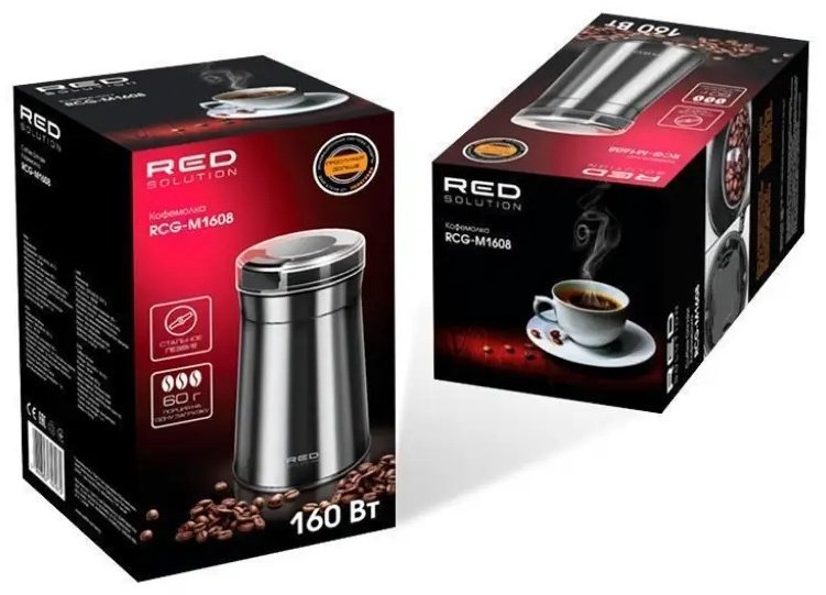 Кофемолка RED Solution RCG-M1608 стальной - ForteMarket Кофемолка RED Solution RCG-M1608 стальной купить,0