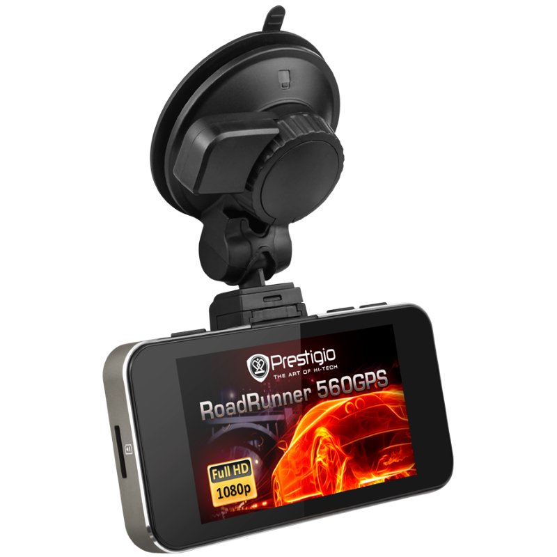 Видеорегистратор Prestigio RoadRunner 560GPS черный