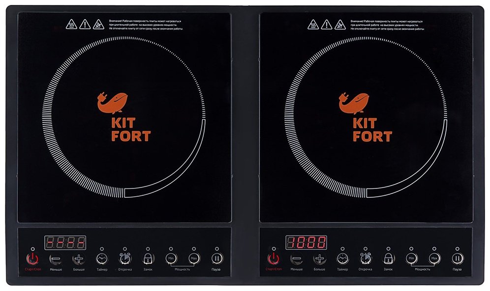 Настольная плита Kitfort КТ-109 черный - ForteMarket Настольная плита Kitfort КТ-109 черный купить,0
