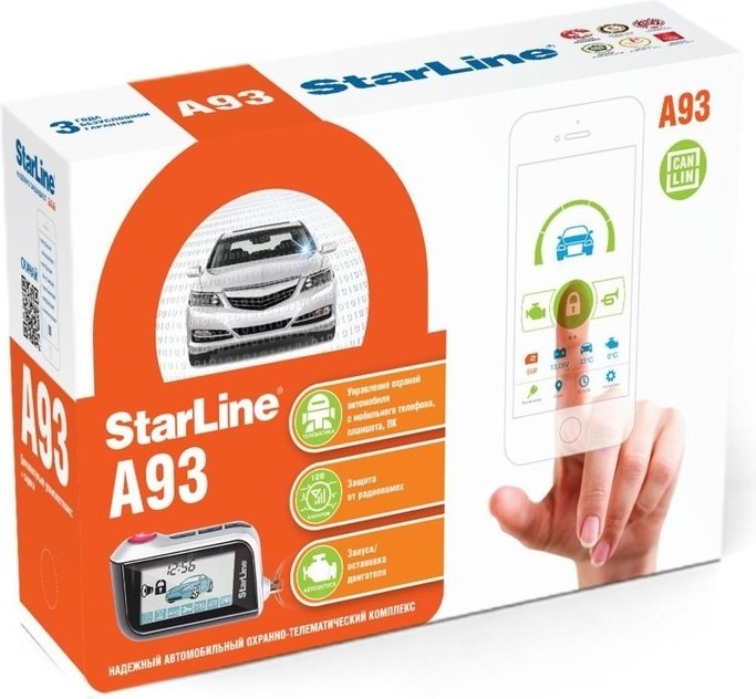 Автосигнализация StarLine A93 CAN+LIN с обратной связью