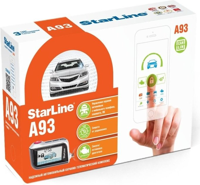 Автосигнализация StarLine A93 CAN+LIN с обратной связью купить,113600