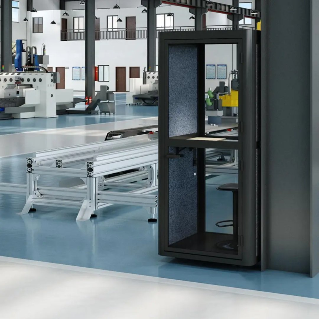 Переговорная кабина M1-B34, 220х116х116 см, черный - ForteMarket Переговорная кабина M1-B34, 220х116х116 см, черный купить,0