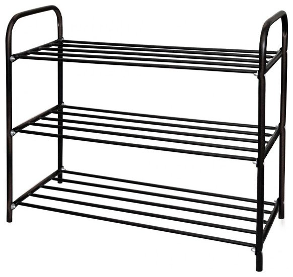 Этажерка для обуви Nika ЭТК3/Ч 80x33x59см черный купить,NaN