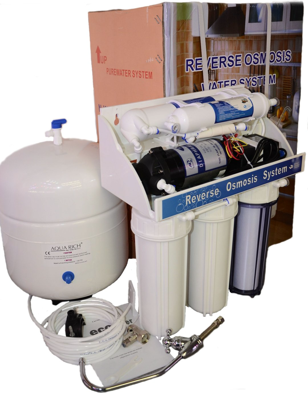 Система обратного осмоса ECOFILTER Optimum RO 75G, степеней очистки: 5 купить,NaN