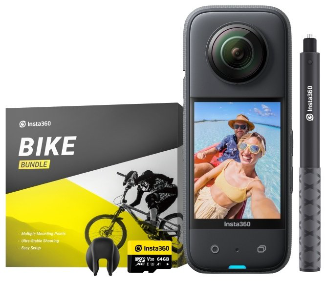 Экшн-камера Insta360 X3 Bike Kit купить,NaN