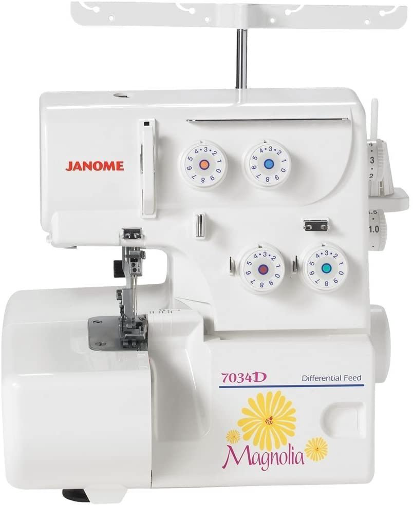Оверлок Janome 7034D Magnolia белый купить,NaN