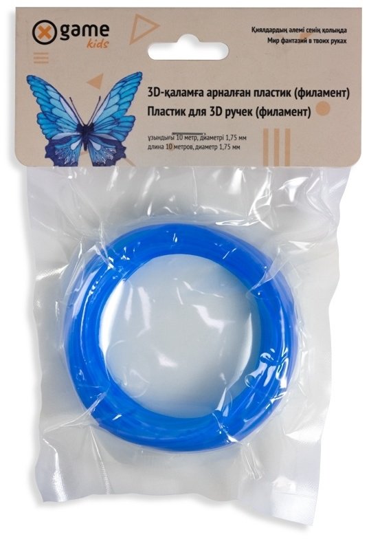 Пластик для 3D-печати X Game kids PLA-Blue 10 м синий