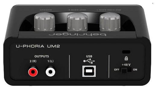Звуковая карта Behringer U-Phoria UM2 - ForteMarket Звуковая карта Behringer U-Phoria UM2 купить,0