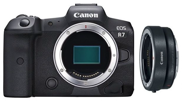 Фотокамера Canon EOS R7 Body черный + Mount Adapter EF-EOS R купить,NaN