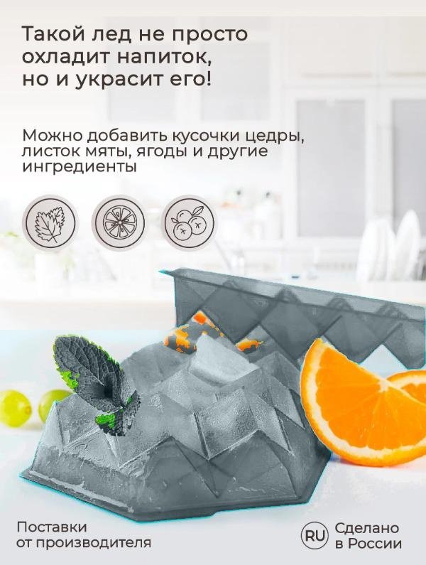 Форма Phibo для льда 431225213, пластик, полипропилен купить,NaN