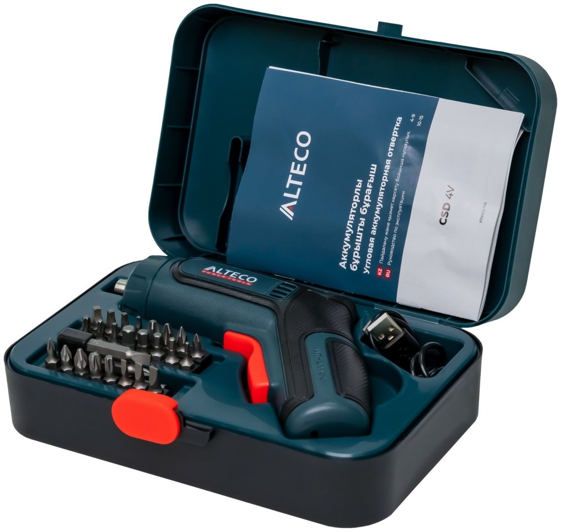 Аккумуляторная отвертка ALTECO CSD 4V 67506, 4 В купить,0