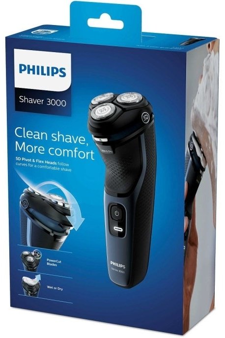 Электробритва Philips S3134-51 роторная от аккумулятора купить,0