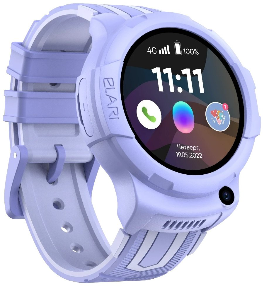 Смарт-часы Elari KidPhone 4G Wink сиреневый-сиреневый купить,NaN