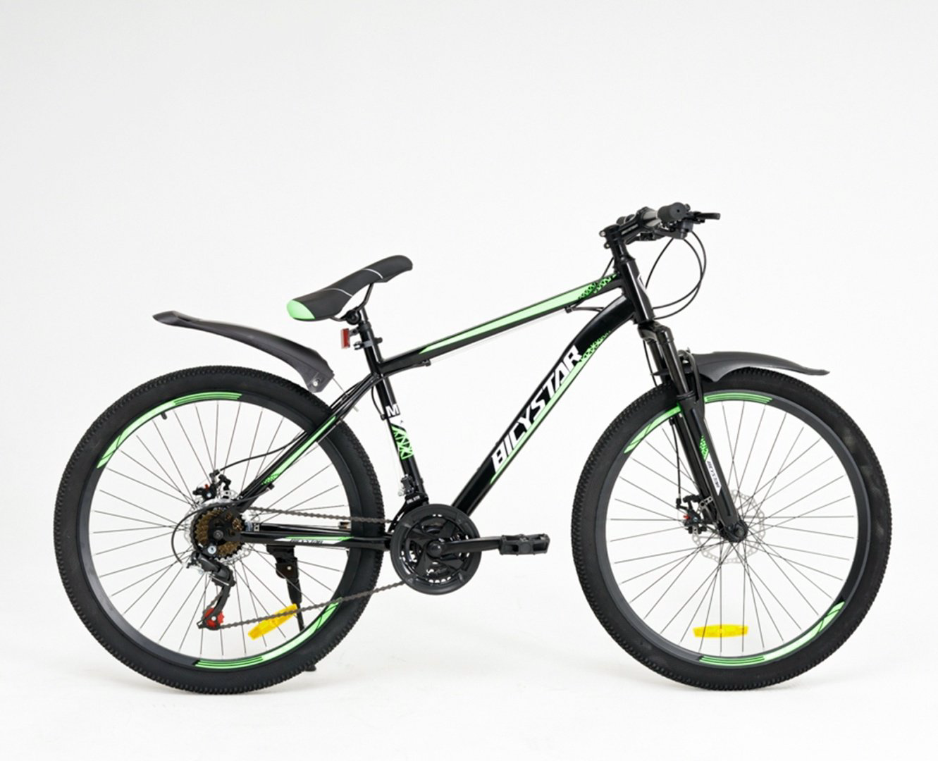 Велосипед BICYSTAR MBS888HS 2022 17 дюймов зеленый купить,NaN