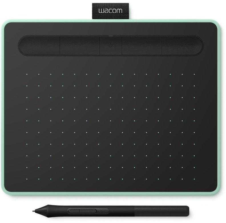 Графический планшет Wacom Intuos Small Bluetooth CTL-4100WLE-N зеленый купить,0