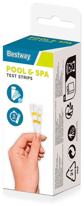Химия для бассейна, для водоема Bestway 58142 тест-полоски 0.05 кг, - ForteMarket Химия для бассейна, для водоема Bestway 58142 тест-полоски 0.05 кг, купить,0