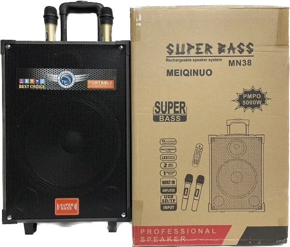 Портативная колонка Super Bass Mn38 черный купить,NaN