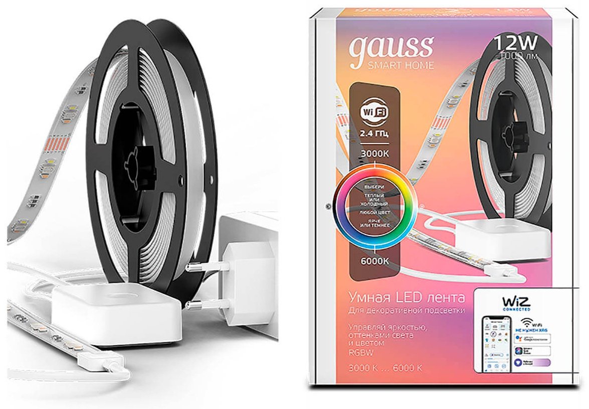 Светодиодная лента Gauss Smart Home RGBW 16W 1400lm 5m