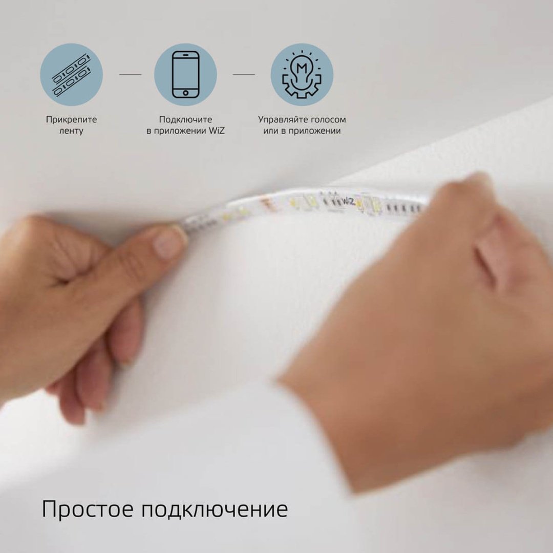 Светодиодная лента Gauss Smart Home RGBW 16W 1400lm 5m - ForteMarket Светодиодная лента Gauss Smart Home RGBW 16W 1400lm 5m купить,0