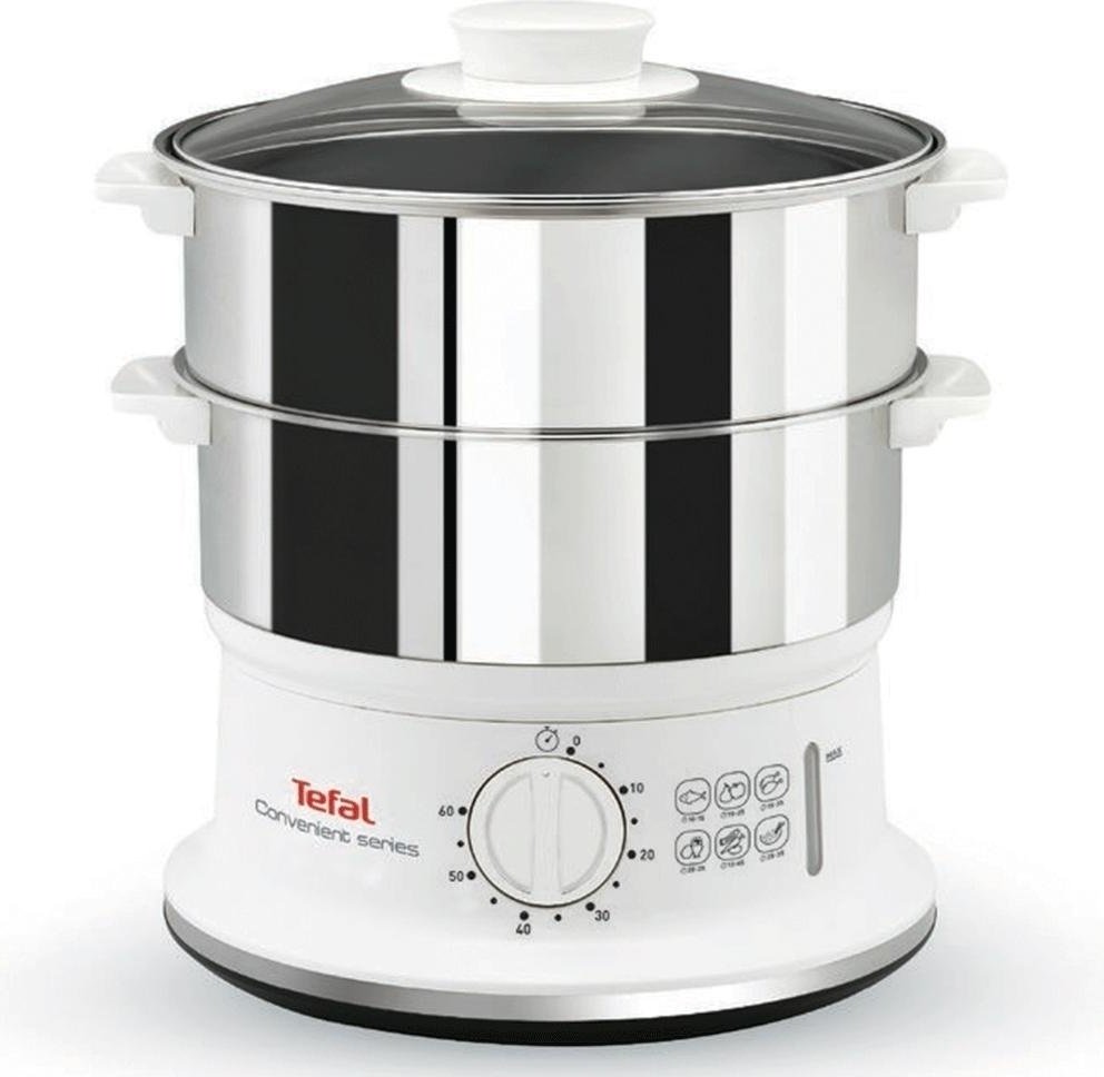 Пароварка Tefal VC 145130 6 л. белый, серебристый