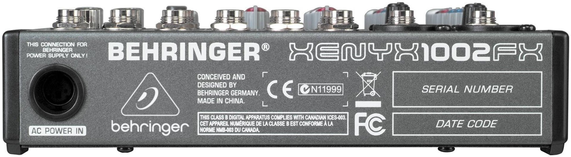 Микшерный пульт BEHRINGER Xenyx 1002FX серый купить,NaN