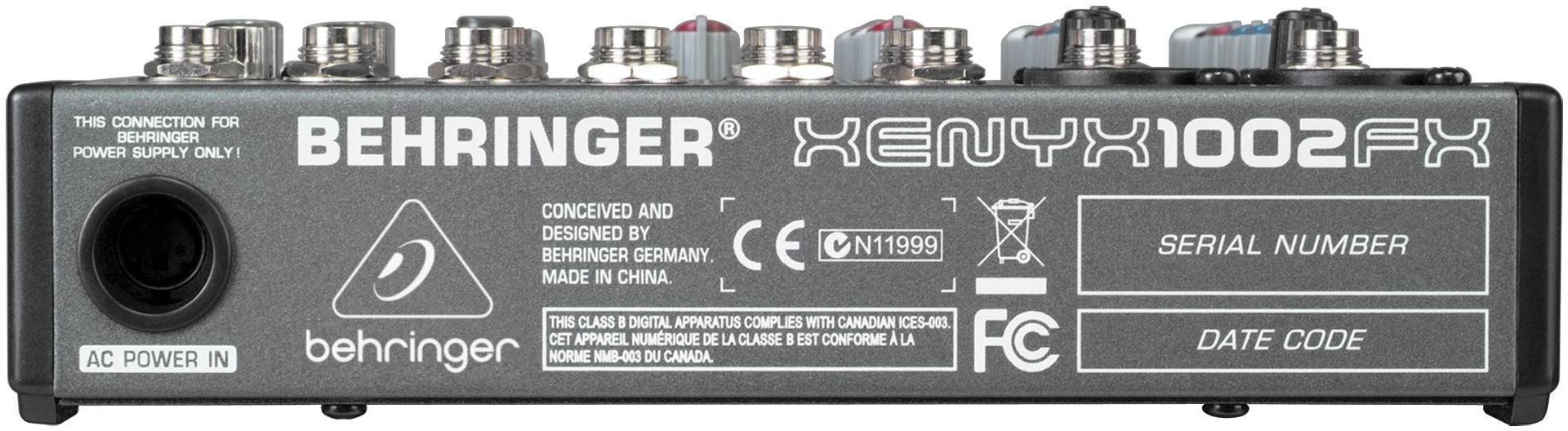 Микшерный пульт BEHRINGER Xenyx 1002FX серый купить,NaN