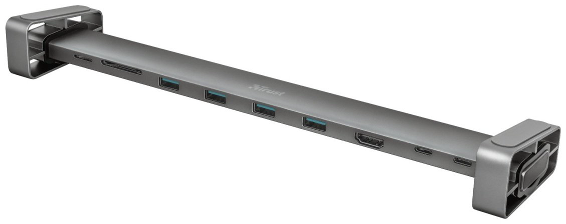 Док-станция Trust Dalyx Aluminium 10-in-1 USB-C Multi-port Dock 23417 серый - ForteMarket Док-станция Trust Dalyx Aluminium 10-in-1 USB-C Multi-port Dock 23417 серый купить,13190