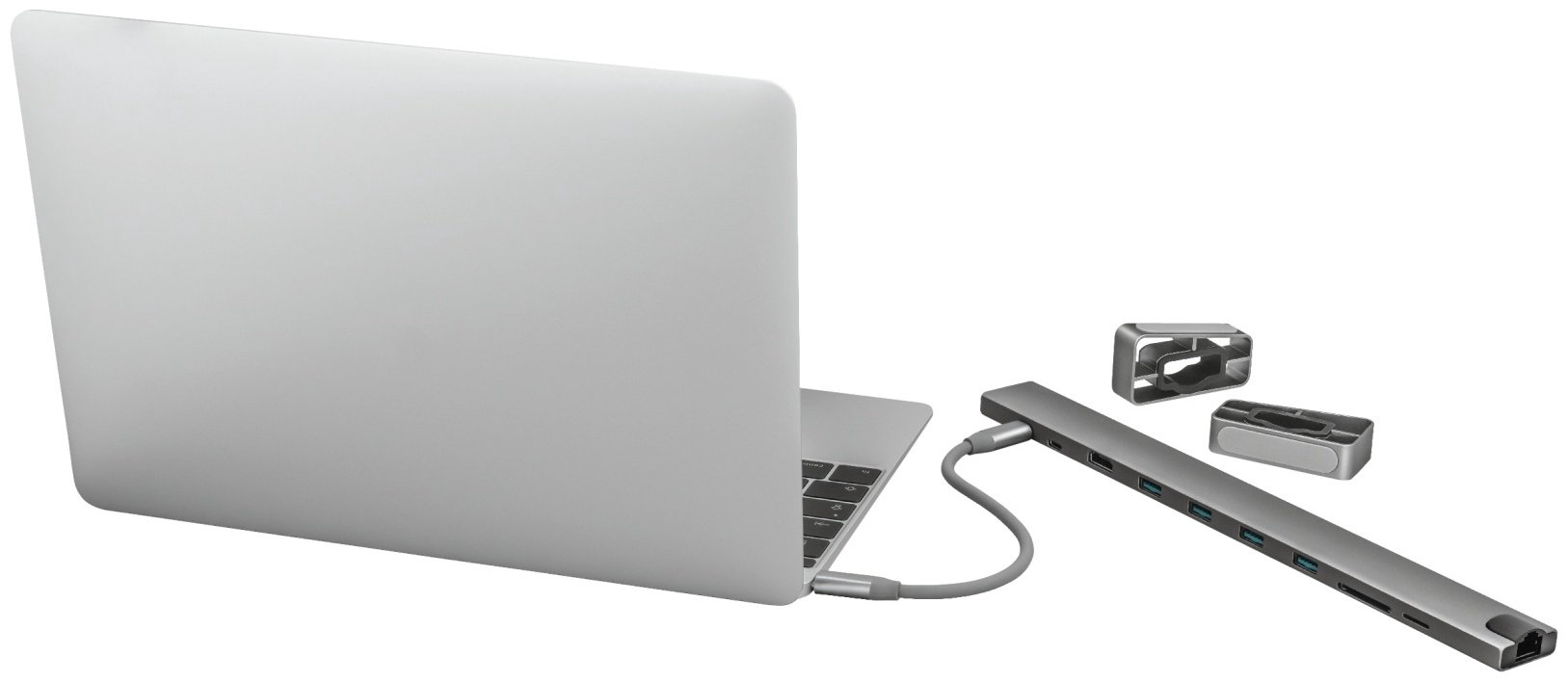 Док-станция Trust Dalyx Aluminium 10-in-1 USB-C Multi-port Dock 23417 серый - ForteMarket Док-станция Trust Dalyx Aluminium 10-in-1 USB-C Multi-port Dock 23417 серый купить,13190