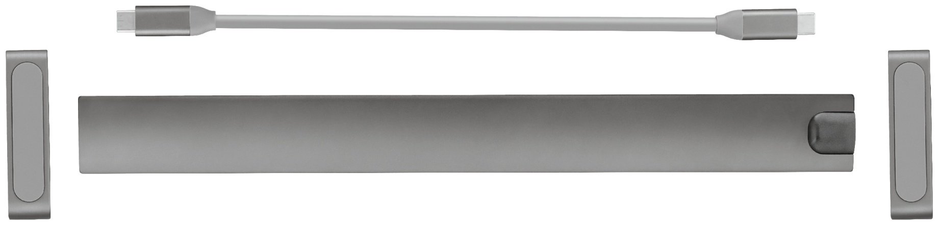 Док-станция Trust Dalyx Aluminium 10-in-1 USB-C Multi-port Dock 23417 серый