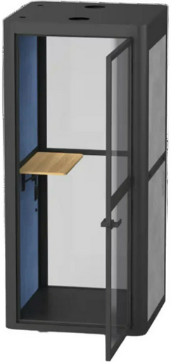 Переговорная кабина M1-B34, 220х116х116 см, черный