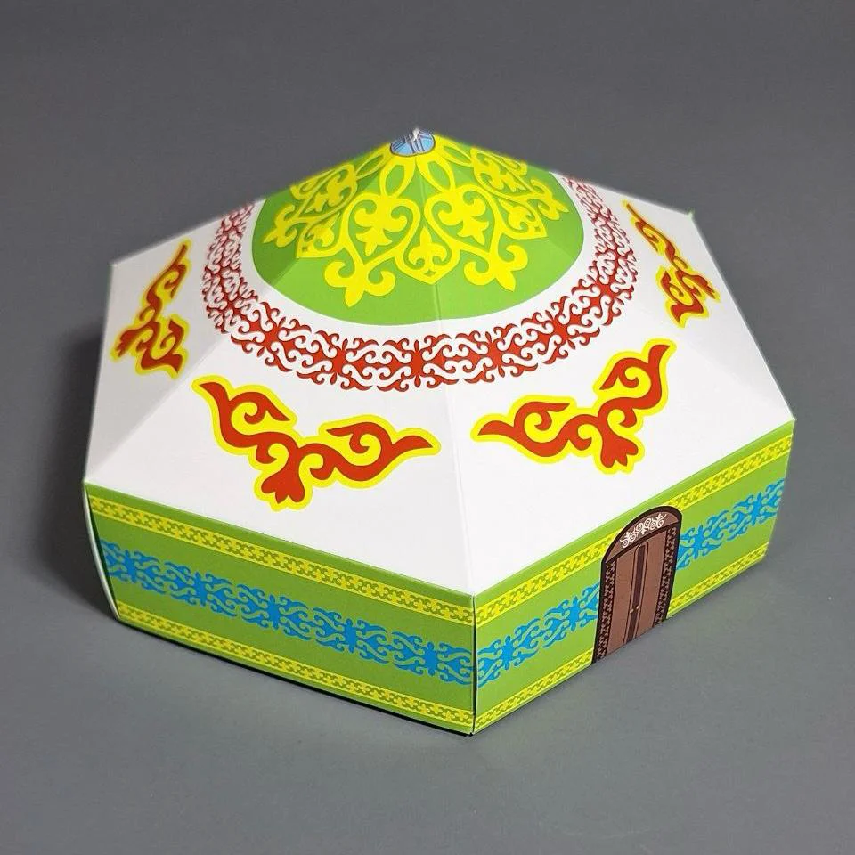 Коробка Box.kz к157 юрта 21х21х11см - ForteMarket Коробка Box.kz к157 юрта 21х21х11см купить,0