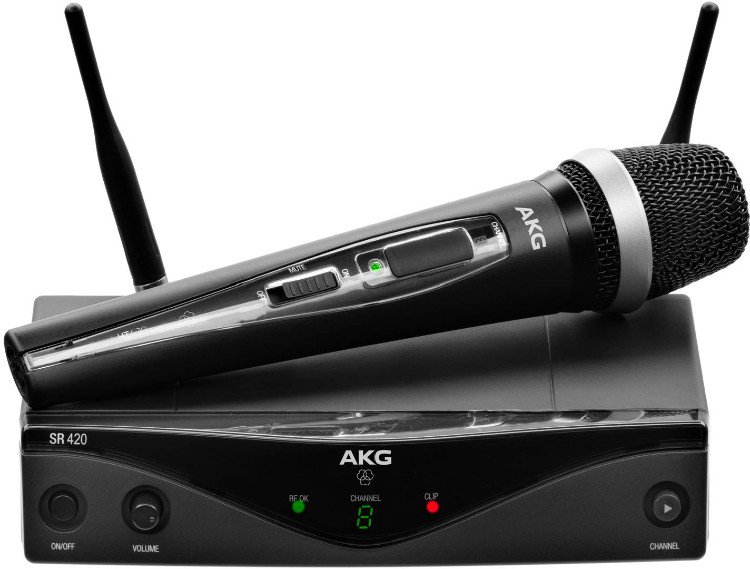 Радиомикрофон AKG WMS420 Vocal Set Band U1 черный