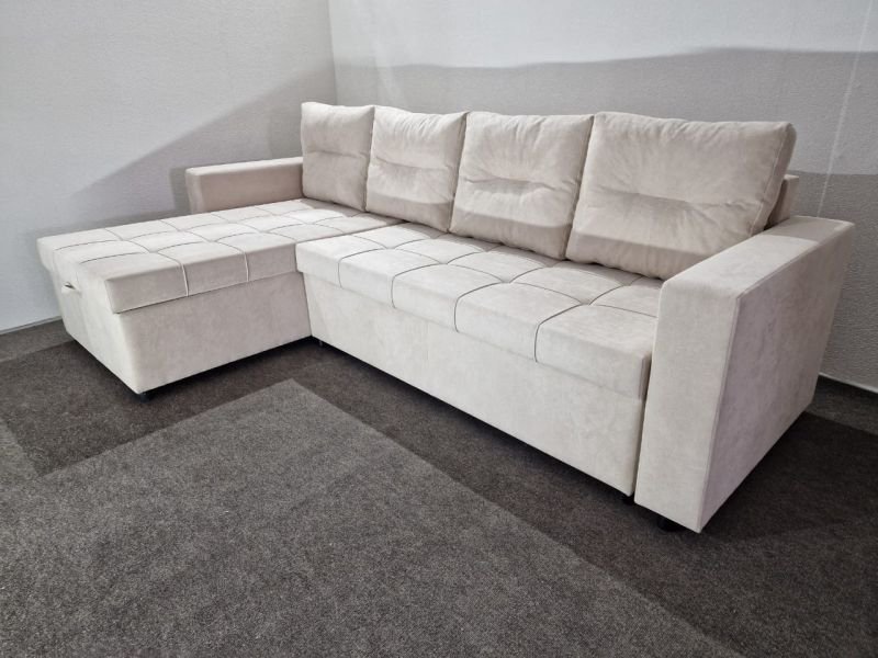 Диван угловой Al.Mebel Бетти бежевый купить,331700