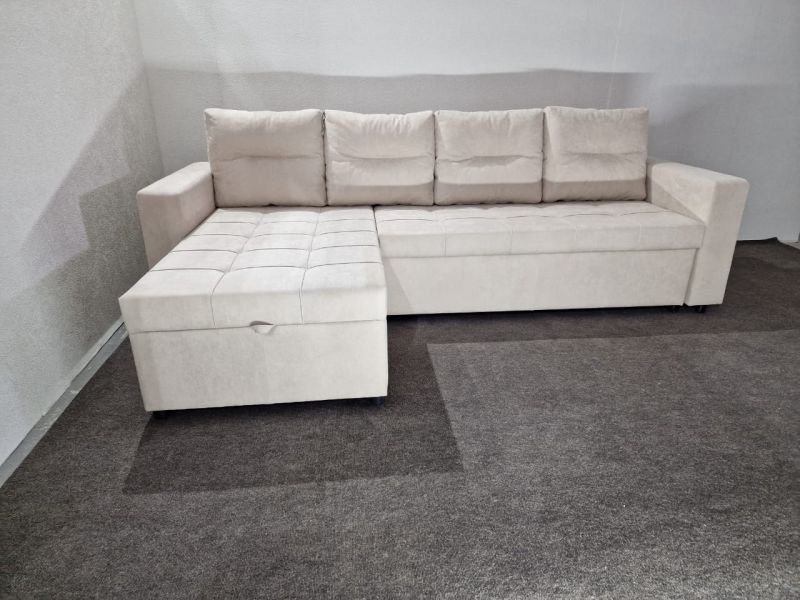 Диван угловой Al.Mebel Бетти бежевый купить,331700