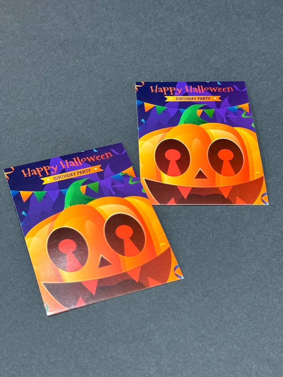 Fortress box шильдик Happy Hallowen Birthday party 50 шт
