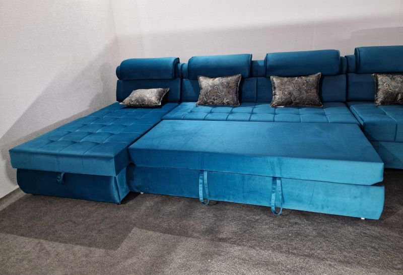 Диван угловой Al.Mebel Лорд синий - ForteMarket Диван угловой Al.Mebel Лорд синий купить,0