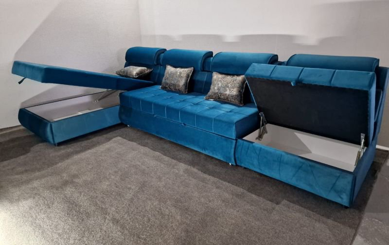 Диван угловой Al.Mebel Лорд синий  купить,625950