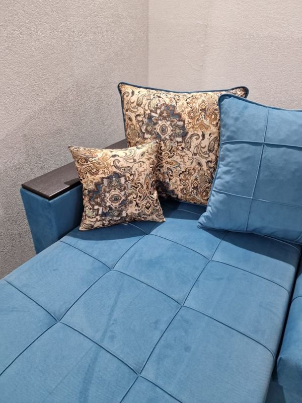 Диван угловой Al.Mebel Бетти бирюзовый  купить,NaN