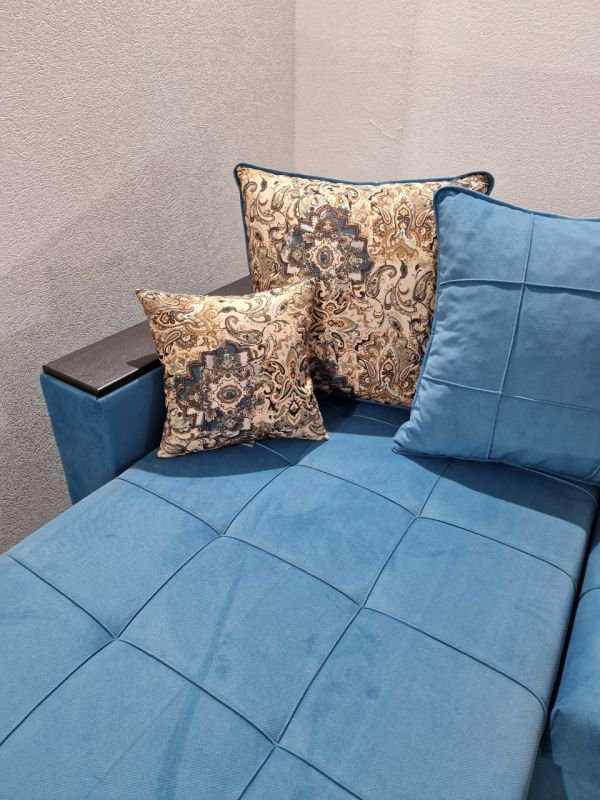 Диван угловой Al.Mebel Бетти бирюзовый  купить,NaN